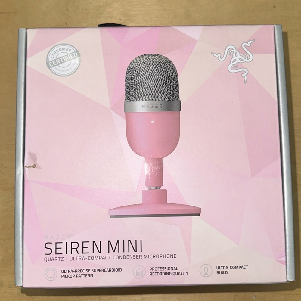 Razer Seiren Mini Microphone- Rose Quartz